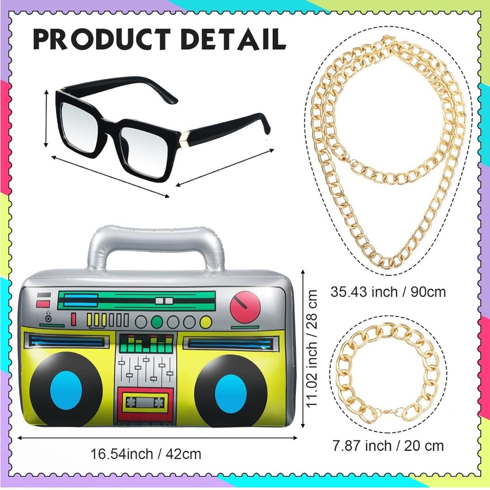 Colorful 90s Accessory Set - Picture 11 of 13